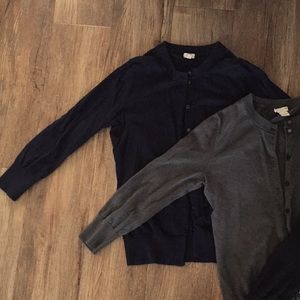 J. Crew Clare Cardigan, light sweater, navy blue